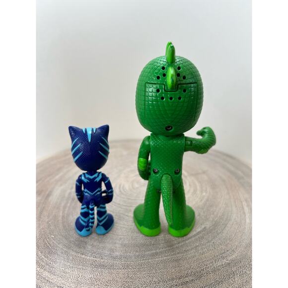 PJ Mask Superheroes Figures Cat Boy and Gecko Toy Lot - Picture 2 of 8